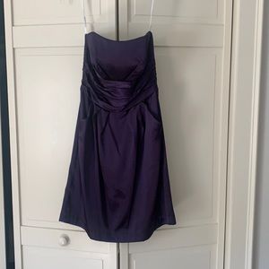 Plum bridesmaid dress